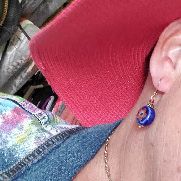 NWT Hand Crafted Statement Necklace & Earring Set - Picture 7 of 9